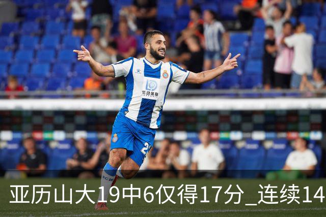 亚历山大19中6仅得17分 连续141场得分20+的纪录终结